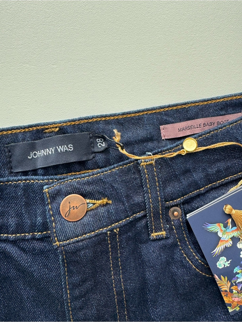 Johnny Was Marseille Baby Boot Jean | 28 NWT - Picture 7 of 10